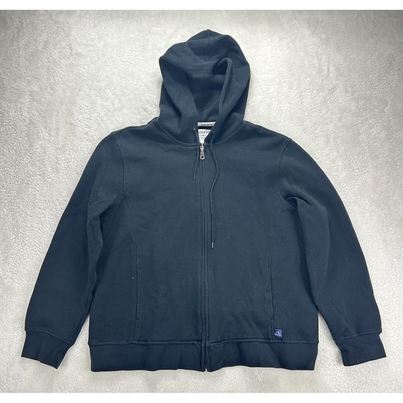 Pendleton Tops - Pendleton Full Zip Hoodie Womens Large Blue Ribbed Cuffs &‎ Hem Casual Wear